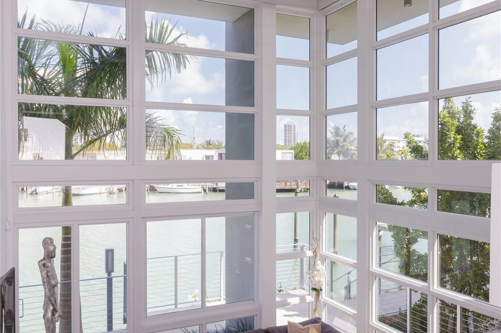 Waterfront Florida home with impact windows