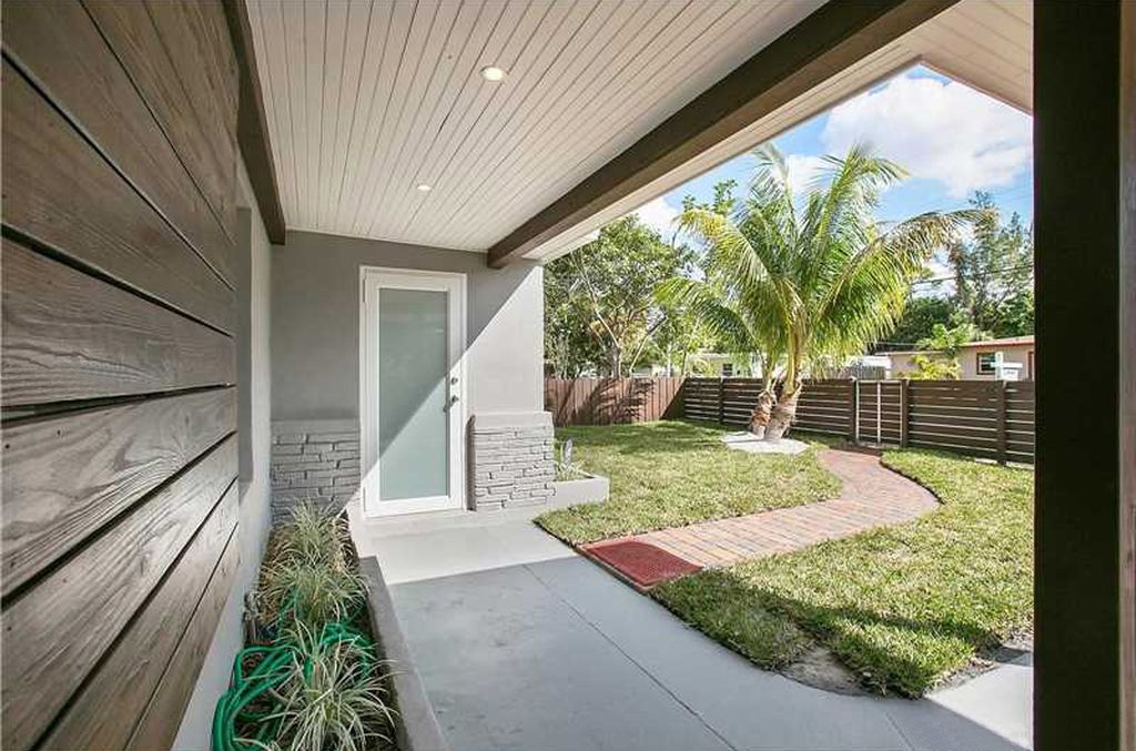 Impact single French door in a South Florida house